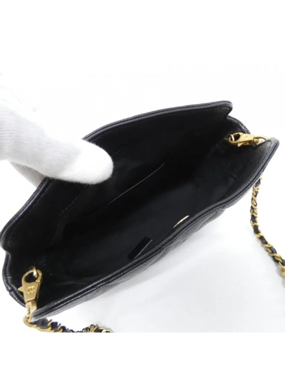 Chanel Chain Clutch Black